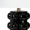 thumbnail image 5 of Sagebrook Home Neutral Textured Modern Ceramic, Bubble Table Lamp, Black, 5 of 9