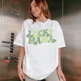 thumbnail image 3 of Lucky Mama – St. Patrick’s Day Clover Graphic T-Shirt, 3 of 5