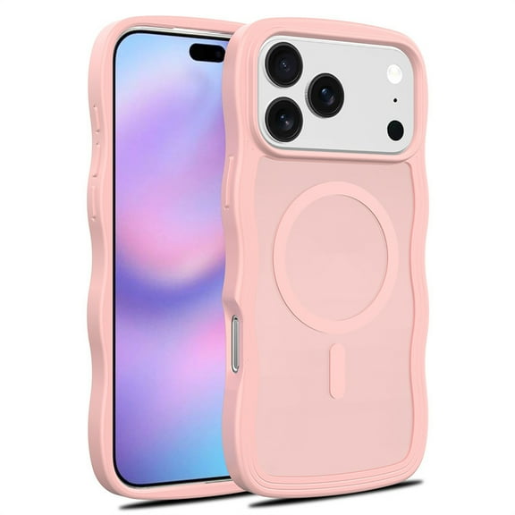 Compatible with iPhone 17 Pro Max Case,Fit for Magsafe,Shockproof Anti-slip Anti-drop,Wavy Design,Slim Magnetic Phone Protective Cover