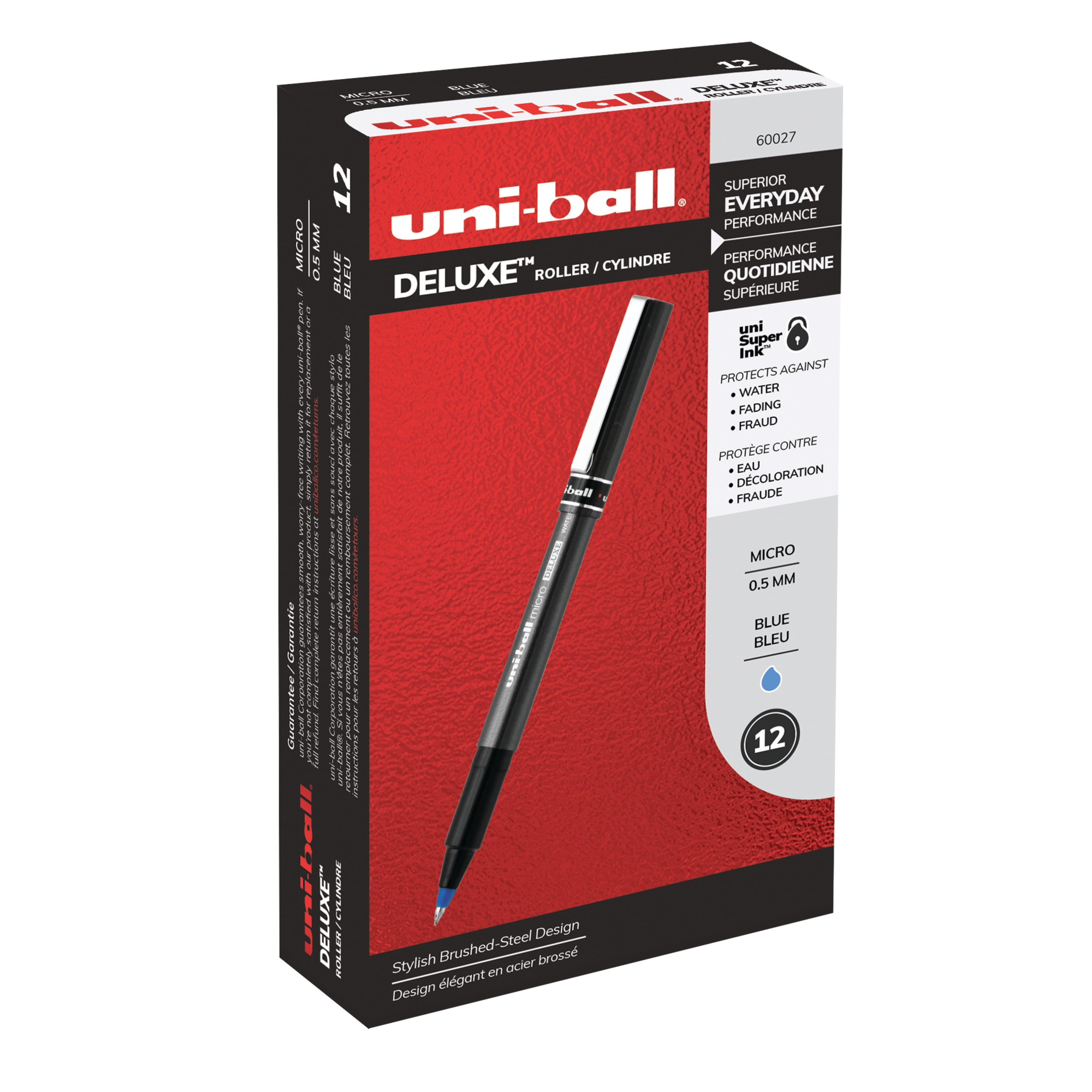 Микро ручка. Uni-Ball Micro Deluxe. Extended Ball Pen ручка. Ручка Ролевая Uniball Delux (0.5mm/Black). Croma Micro Pen.
