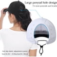 thumbnail image 2 of Gorro deportivo para mujer con agujero para cola de caballo, gorra de béisbol transpirable y plegable, 2 of 4