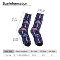 thumbnail image 2 of KLL Floral Hippie Mushrooms Print Cool Socks Men's Women's Crew Socks Funny Crazy Novelty Stockings, 2 of 6
