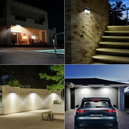 Mpow 80 Led Motion Sensor Solar Light 3 Adjule Mpow 80 Led Motion Sensor Solar Light