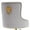 Gold-Grey, variant on Velvet Gold Bar Stools Set of 2 Modern Counter Height Bar Stools with Lion Pull Ring Tufted Back, Nailhead Upholstered Barstools for Home Kitchen Island, Swivel Adjustable Stool Chair in Pink