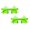 A955 Light Green 5.7" 2Pack, variant on 2Pcs Frameless Star Sunglasses Transparent Candy Colored Sunglasses Party Star Glasses Event & Party