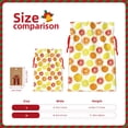 thumbnail image 3 of Fuzoiu Lemon Orange Print Christmas Gift Bag,Burlap Gift Bag with Drawstring Closure & Hang Tag,Perfect for Holidays, Birthdays, and Special Occasions-Medium, 3 of 7