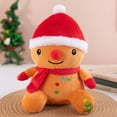 thumbnail image 2 of TOYOUME Gingerbread Man Plush Cloth Doll Pillow, Soft Stuffed Christmas Figurine, 9.45 Inches, 1-Piece, for Mantel Tree or Holiday Gift, D, 2 of 8