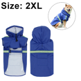 thumbnail image 2 of Chaqueta impermeable tipo poncho para perros, impermeable para perros y gatos, con capucha y banda reflectante., 2 of 7