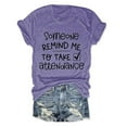 thumbnail image 2 of RMGVDSD Comfort Womens Tops Teacher Womens Shirts Someone Remind Me Funny Letter Print Crew Neck School Life T Shirt Tops Fashion Tshirts Shirts, 2 of 4