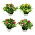 thumbnail image 3 of Flmtop 1Pc Potted Artificial Flower Rose Stage Garden Wedding Home Party Decor Props, 3 of 7