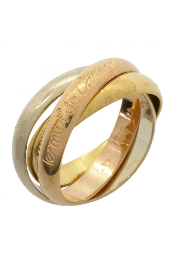 Pre-Owned Cartier Trinity Classic Ring, available in 18K Yellow Gold (KYG), White (18KWG), and...