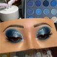 thumbnail image 5 of Makeup Practice Face Board, Afflano Makeup Training Silicon Mannequin,5D Reusable Realistic Make Up Practice Bionic Skin Pad Of Eyes Eyeshadow Eyebrows Eyeliner Lash for Makeup Artist Makeup Beginners, 5 of 10