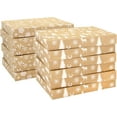 thumbnail image 2 of Qucyy Kraft Shirt Box Bundle Christmas Gift Boxes Snowflake Gift Box for Gift Wrapping 12 Count (Pack of 1), 2 of 5