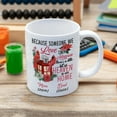 thumbnail image 3 of Personalized Coffee Mug Because Someone We Love Is In Heaven, Customized Mom Dad Family Member Friend Lantern With Red Bird Novelty Cup, Gift For Family On Birthday, Christmas, Ceramic, 3 of 7