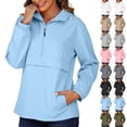 thumbnail image 2 of ShiShine Womens Jacket with Hood,Pullover,Packable,Lightweight,Windbreaker,Waterproof,Breathable., 2 of 9