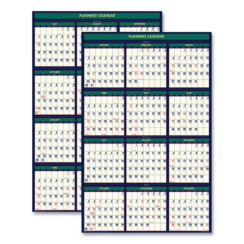 four-season-erasable-business-academic-recycled-wall-calendar-24-x-37-12-month-july-june-2022-2023-12-month-jan-dec-2023-bundle-of-5-each-walmart-com