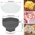 thumbnail image 2 of 2 Pcs Microwave Popcorn Popper Collapsible Silicone Popcorn Maker Bowl  Red, 2 of 9