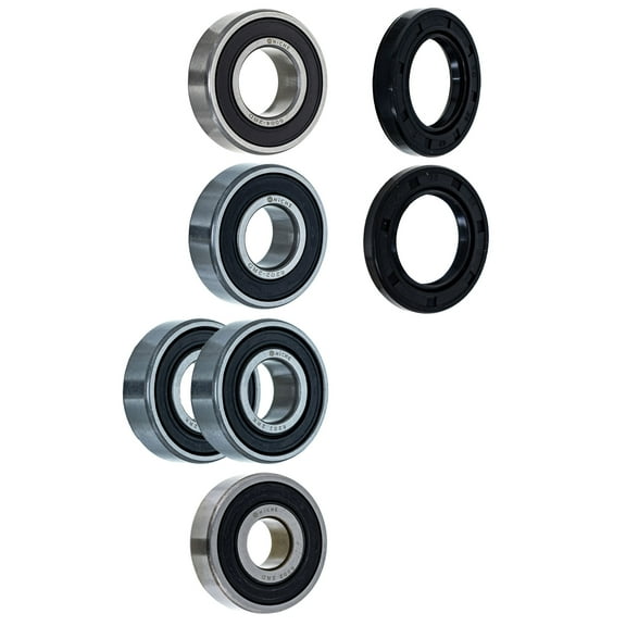 Niche Wheel Bearing Seal Kit for Kawasaki BN125 6202-2RDQE6 6004-2RDQE6 MK1008523