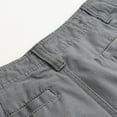 thumbnail image 6 of Owordtank Mens with Pockets Bermuda Shorts Casual Beach Outdoor Pure Color Cargo Shorts, 6 of 6