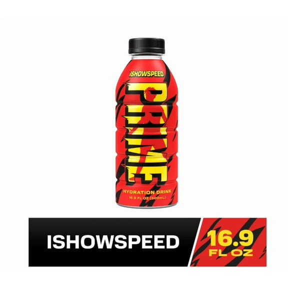 Prime Hydration Sports Drink, Ishowspeed, 16.9 fl oz, Bottle