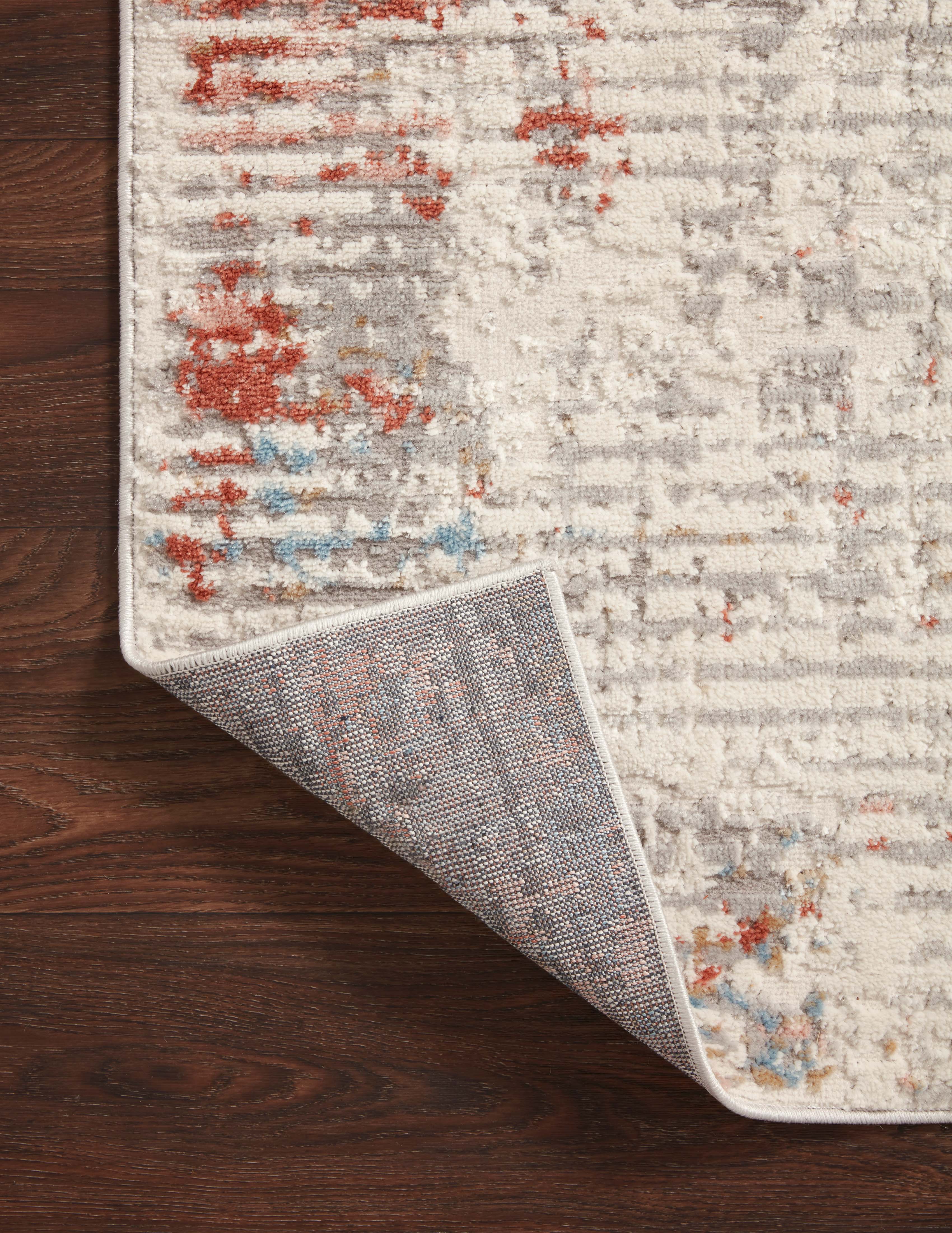 Loloi Estelle Collection EST-04 Ivory / Multi Abstract Area Rug 2'-0" x 3'-0"