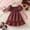 Red, variant on Kids Girls Dresses Plain Short Sleeves Cap Slim Fit Stretch Midi Maxi Comfortable Christmas Party Fashion Dress Red 6-7 Years