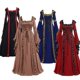 thumbnail image 3 of Big Price Drop Medieval Women Hooded Dresses Gothic Renaissance Queen Cosplay Long Dress Female Retro Fancy Clothes Halloween, 3 of 4