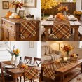 thumbnail image 6 of Orange Buffalo Plaid Cotton Linen Rectangle Table Runners 13"x36", Fall Thanksgiving Checkered Coffee Table Runner Dresser Scarves Luxury Table Runners for Wedding Party Banquet Dinner Decor, 6 of 8