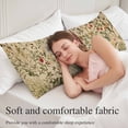 thumbnail image 5 of Rustic Botanical Body Pillow Covers, Vintage Floral Wildflower Soft Breathable Throw Pillow Cases with Invisible Zipper, Decorative Pillowcase Pillows Protectors for Sofa Bed Couchair 20"x54", 5 of 9