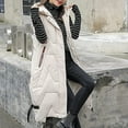 thumbnail image 4 of Fiogavroetic Gilet Sans Manches pour Femmes, Veste Longue d'Hiver en Coton, 4 of 7