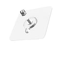 thumbnail image 2 of No Drill Adhesive Hooks Heavy Duty Self Adhesive Picture Hanger Wall Mount Strips for Hanging Pictures Frames Decor (1 PC, Acrylic 6*6cm Thick (52mil)), 2 of 6