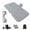 Grey, variant on SOTOS Car Air Mattress for SUV Backseat Flocked Top with Pillow, Portable Inflatable Bed with Electric Pump for Road Trip Camping