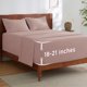 thumbnail image 1 of Juego de Sábanas Bedsure de Bolsillo Profundo para Cama Matrimonial en Color Rosa Polvoriento, 1 of 9