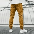 thumbnail image 6 of Men Pants Casual Solid Color Zipper Pocket Trouser Fashion Overalls Beach Pockets Pant Pantalones, 6 of 9
