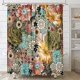 thumbnail image 3 of Cortina de Ducha Boho YONGSHENG Floral 72x72 Pulgadas, 3 of 5