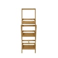 thumbnail image 2 of Rockport 3-Tier Brown Planter Stand Acacia Wood Indoor Outdoor Foldable Display, 2 of 3