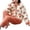 White, variant on comerut 2 Pcs/Set Women Winter Pajama Set Cartoon Fruit Print Thickened Coral Fleece Warm Single-breasted V Neck Long Sleeve Top Elastic Waist Loose Trousers Homewear Coat Pants Set
