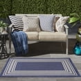 thumbnail image 4 of Nourison Horizon Indoor/Outdoor 3' x 5' Navy Modern Rug, 4 of 10