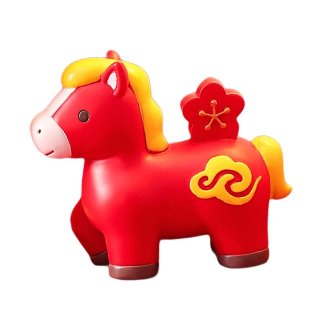 Figura de caballo, figura de Feng Shui chino, estatua de resina animal, decoración de escritorio B