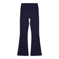 thumbnail image 7 of EliteGoogv Womens Yoga Pants Fold Waist Wide Leg Trousers For Women Summer Vacation Casual Pants Navy M, 7 of 7
