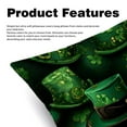 thumbnail image 2 of Saint Patrick's Day Velvet Pillow Covers Set of 2 with Unique Patterns for Decorative Pillows - 16x16, 18x18, 20x20 Inches for Various Occasions, 2 of 6