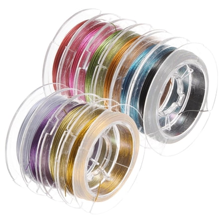 DECORNIJIA Jewelry Wire for Crafting Jewelry Beading Wire Copper 1 Set