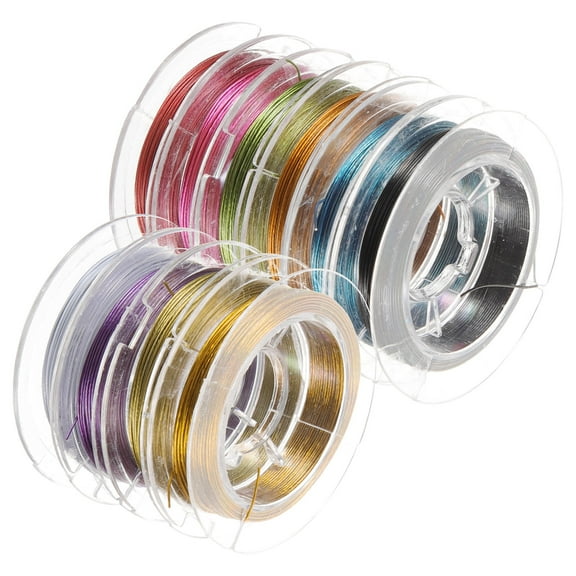 DECORNIJIA Jewelry Wire for Crafting Jewelry Beading Wire Copper 1 Set