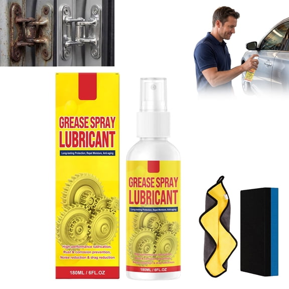 Anti-Rust Lubricant Spray & Rust Remover, 6.1oz Multi-Purpose Formula, Fast-Acting Lubricant Rust Dissolver for Vehicles, Tools, Chains, Bolts & Hinges (1PC)