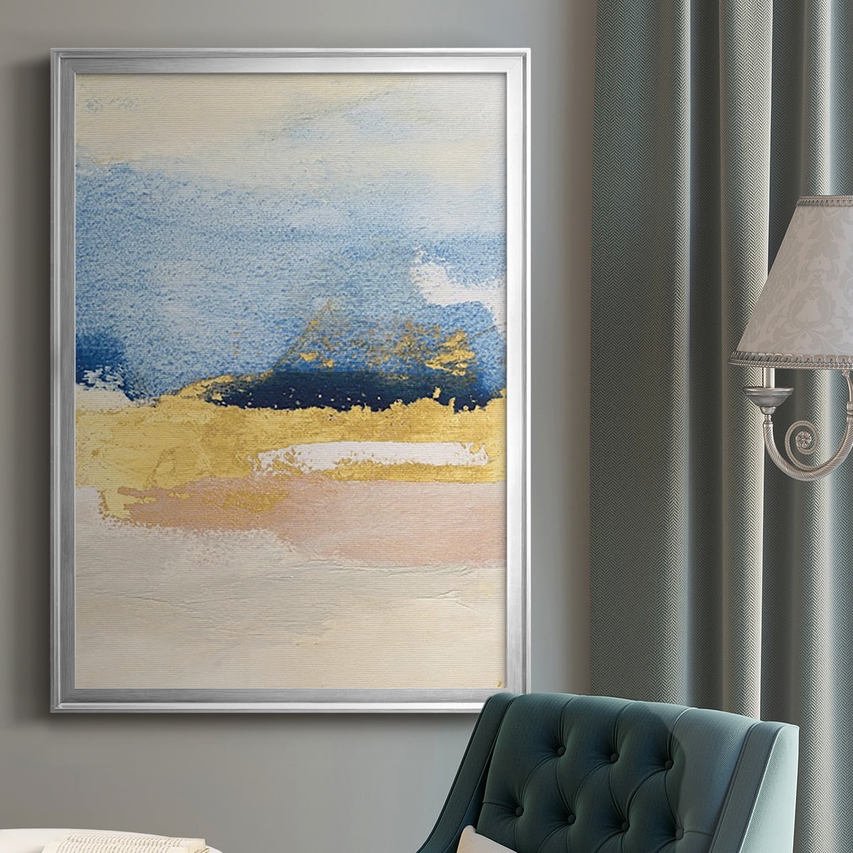 Pampa II Premium Framed Print, in Gold, Black, or Silver - Ready to Hang