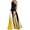 Yellow, variant on IROINNID Wedding Guest Dresses for Women Homecoming Party Collar Color Contrast Long Dress With Patchwork Off Shoulder Printed Dress Elegant Formal Dress,Black