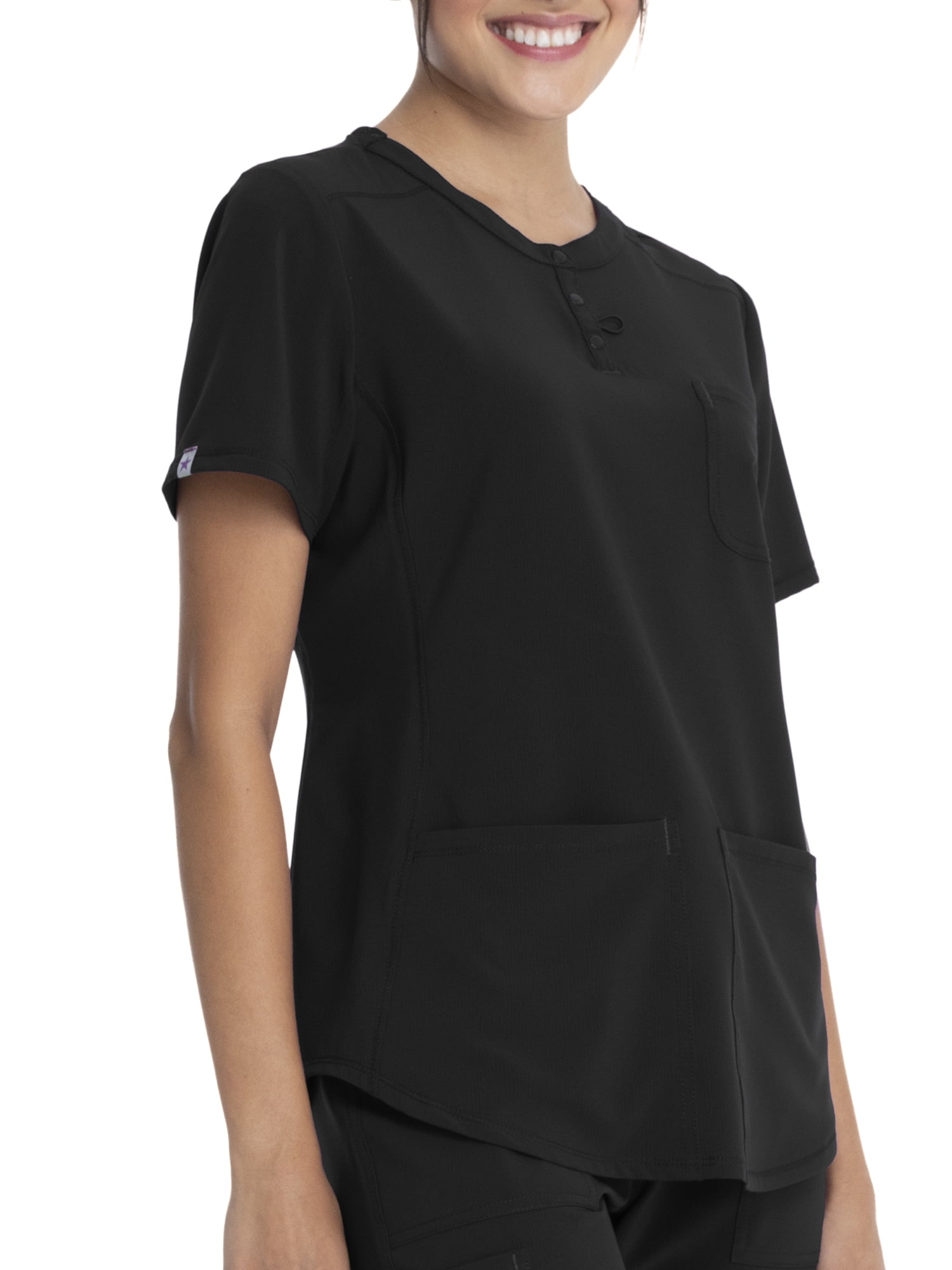 Scrubstar Women's Supreme Stretch Antimicrobial V-Neck Placket Scrub Top WM01T902