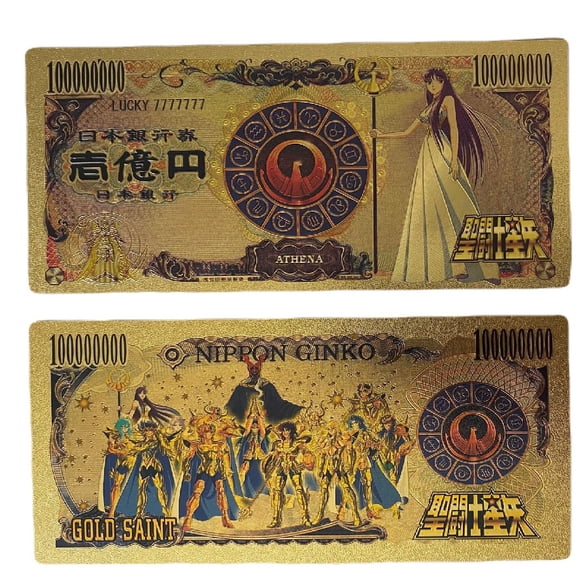 Billete Conmemorativo Anime Saint Seiya Atena
