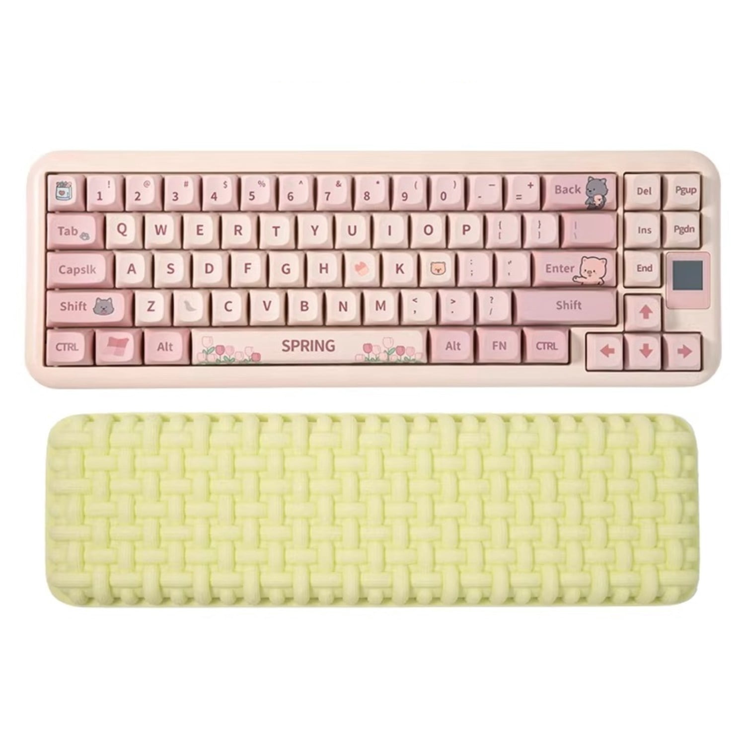 Tatami Memory Foam Keyboard Wrist Rest, Silicone Wrist Support Pad for Women with Ergonomic Design
