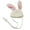 A, variant on Lovely Hamster Hat Soft Adjustable Headwear Headgears Ears Hat for Festival Decoration Handwoven Cap